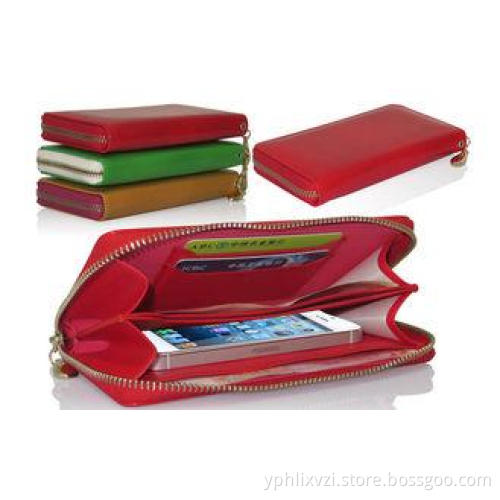 Red Apple Iphone Leather Flip Case For Iphone 5 , Custom Ce